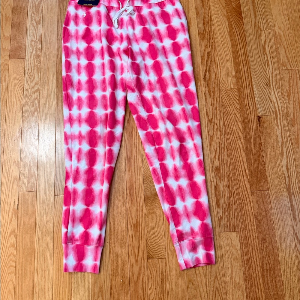 Polo by Ralph Lauren Women  Pink and White Joggers